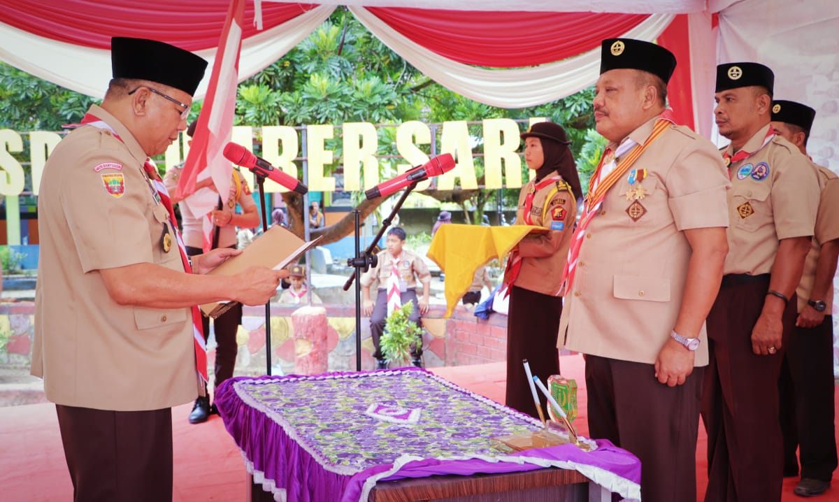 foto: camat Tungkal Jaya H sugeng, 
